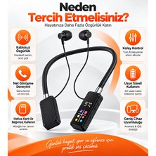 Hiltech Boyun Askılı Kablosuz Bluetooth Kulaklık Dijital Ekranlı Enc Gürültü Azaltma Hafıza