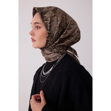 Belli Etnik Desen %100 Twill Ipek Eşarp BE04-01