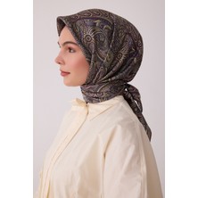 Belli Etnik Desen %100 Twill Ipek Eşarp BE04-82