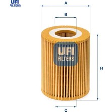 Ufi Yağ Filtresi Astra H-Astra J-Mokka-Zafıra-Corsa D-Merıva-Cruze 1.7 Cdtı 16V Z17DTJ-A17DTJ-DTR-DTC- D Ufı 5650375/ 98018448