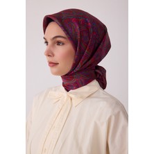 Belli Etnik Desen %100 Twill Ipek Eşarp BE04-03