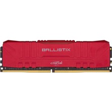 Crucial Crucıal Ballıstıx 8 GB DDR4 3200 MHz CL16 Kırmızı Kutusuz Ram Yüksek Performans İçin Uygun BL8G32C16U4R