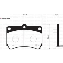 SANGSIN Ön Fren Balata Mazda 323 1.6l B6 Bg Kasa 89-95 / 1.5l Z5 Dohc Ba Kasa 96-98 BRY73323ZA/  B5Y63323Z/ WVA21655