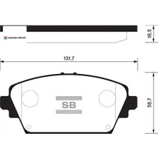 SANGSIN Ön Balata Almera Tıno 00 Prımera 02 GDB3227-GDB3291 Sangsın 41060AV125/ 41060AV126/ WVA23094