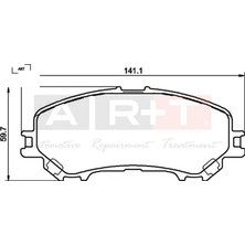 Ön Balata Kadjar 15 Koleos Iı 15  Qashqaı J11 13 x Traıl Iıı 14 Art 410604EA0A/ D10604CA0A/ 410601596R