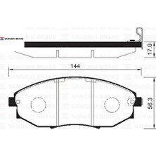 SANGSIN Ön Fren Balata Chevrolet Epıca 2.0l 2.5l 06- Sangsın 96475027/ 96952179/ WVA24864