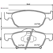 SANGSIN Ön Fren Balata Honda Accord 2.0l R20A3 Cu Kasa 08-> 45022TL1G00/ 45022TL1G01