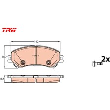 Ön Fren Balatası Renault Megane Iv 15> Scenıc Iv 16> Talısman 15> Espace V 15> 1.2tce 1.3tce 1.5dci Trw 410606124R/ 7711946205