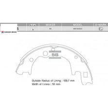 SANGSIN Arka Kampana Pabuç Balata Kıa K2500 2.5l D4BH Tcı 00- Sangsın OK71F3328Z