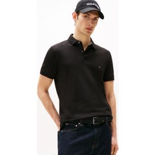 Tommy Hilfiger Polo Yaka Siyah Erkek T-Shirt