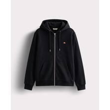 Ellesse Fermuarlı Kapüşonlu Erkek Sweatshirt 5WM2581-BK