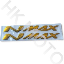 Yamaha Nmax Kabartmalı Logo Sticker (Gold)