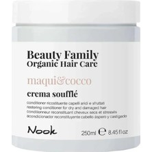 Nook Beauty Family Yıpranmış Saçlar Için Avokado Hindistan Cevizi Özlü Onarıcı Besleyici Saç Kremi 250ML