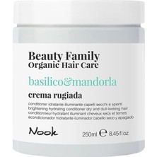 Nook Beauty Family Kuru Mat Saçlar Için Fesleğen Badem Argan Özlü Nemlendirici Besleyici Saç Kremi 250ML