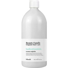 Nook Beauty Family Kuru Mat Saçlar Için Fesleğen Badem Argan Özlü Nemlendirici Besleyici Saç Kremi 1000ML