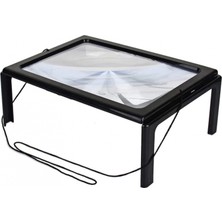 Pileli Store Nikula-Yaşlılar Için  A4 Boyutu Masa Tipi Işıklı Okuma Büyüteç TH-275205B