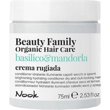 Nook Beauty Family Kuru Mat Saçlar Için Fesleğen Badem Argan Özlü Nemlendirici Besleyici Saç Kremi 75ML