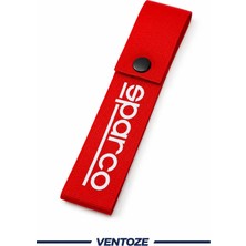 Ventoze Sparo Çeki Ipi Kırmızı Yarış Tarzı Tow Strap Modifiye Aksesuarı 4X20 cm Kırmızı