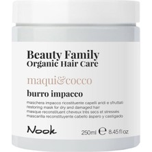 Nook Beauty Family Yıpranmış Saçlar Için Hindistan Cevizi Macadamia Shea Yağlı Onarıcı Saç Maskesi 250ML