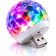 Ventoze Araç Içi USB LED Rgb Ambiyans Işığı Renk Değiştiren Mini Dekoratif Oto Işık