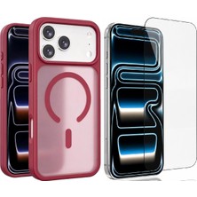 Vendas iPhone 18 Pro Kılıf Mat Arka Yüzey Kamera Çıkıntılı Jota M-Safe Joko Kapak + Cam Ekran Koruyucu