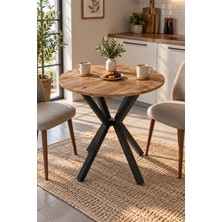 Sulorahome Yuvarlak Mutfak Masası 70 cm Atlantik Kahverengi