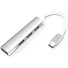 Pileli Store Ally S-803 4in1 Type-C To 4x Usb3.0 Hub Çoğaltıcı Çevirici Dönüştürücü Adaptör