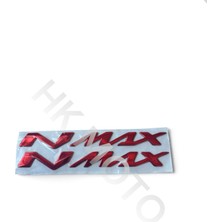 Yamaha Nmax Kabartmalı Logo Sticker (Kırmızı)