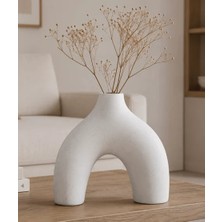 Arow Arco Blanco Seramik Vazo 145*57*145 mm