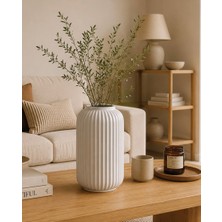 Arow Nola Blanco Seramik Vazo 115*115*220 mm