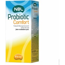 NBL Probiotic Comfort 10 Saşe Türkiye Menşeli Toz Ürün Yetişkinler İçin Tatlandırıcı İçerir