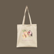 Bi' Dünya Haber Sana Vahyedilene Sımsıkı Sarıl Islami Seri Tote Bag Baskılı Bez Çanta