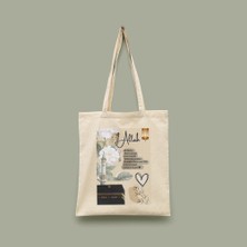 Bi' Dünya Haber Kolaj Serisi 08 - Hedefimiz Cennet Islami Kolaj Serisi Tote Bag Baskılı Bez Çanta