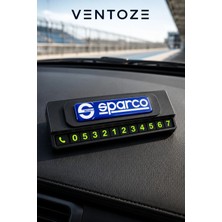 Ventoze Sparco Logolu Numaratör Geçici Park Telefon