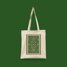 Bi' Dünya Haber Etnik Desen Serisi 07 - Hemdem Islami Seri Tote Bag Baskılı Bez Çanta
