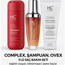 HC Care Complex 3'lü Bitkisel Saç Bakım Seti, Şampuan ve Ovex ile Saç Güçlendirme 340 ml
