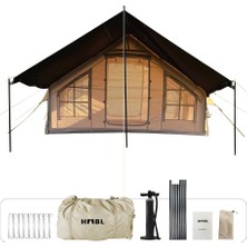HABL 6 Kişilik 6.3 M² – Tenteli Gölgelikli, 4 Mevsim, Su Geçirmez 420D Oxford Kumaşlı Şişme Çadır 300*210*200CM