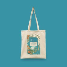 Bi' Dünya Haber Kaşgar Id Kah Cami Doğu Türkistan Islami Seri Tote Bag Baskılı Bez Çanta