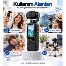 Hiltech Q7 2.5k Vlog Kamera 180° Döner Lens 16X Zoom 2000MAH Type-C Mini Dijital Kamera