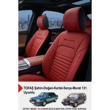 Istanbul Serisi Deri Oto Koltuk Kılıfı (Tofaş Kartal-Şahin-Doğan-Serçe-Tempra Uyumlu)