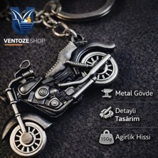 Ventoze Metal Motor Anahtarlık – Retro Tasarım Metal Keychain