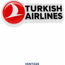 Ventoze Thy Logolu Damla Etiket 3D Reçine Logo Sticker Oto Araç Içi Dekoratif Aksesuar 7 x 2 cm Kırmızı