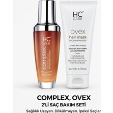 HC Care Saç Bakım Seti Dökülme ve Yıpranma Karşıtı Bitkisel Yağ Ekstraktlı 2×100 ml Tüm Saç Tipleri