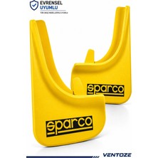 Ventoze Universal Esnek Arka Paçalık Seti 2li Çamurluk Tozluğu Sarı S