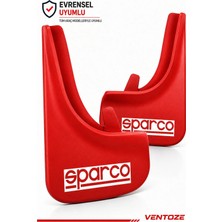 Ventoze Universal Esnek Arka Paçalık Seti 2li Çamurluk Tozluğu Kırmızı
