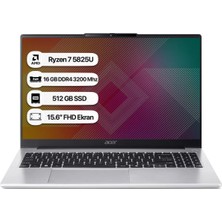 Acer Aspire Lite NX.DLQEY.001 Amd Ryzen 7 5825U 16GB 512GB Fredoss 15.6" 60Hz Fhd Taşınabilir Bilgisayar