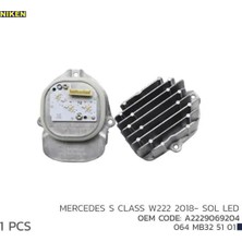 Niken S Class W222 2018-SOL LED Mod A2229069204 Nıken A2229069204