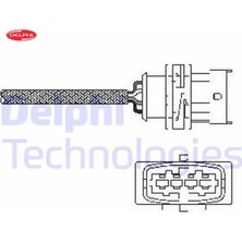 Delphi Oksijen Sensörü Ön Astra G-Corsa C 1.4 16V-ASTRA G-Zafıra-Merıva-Vectra C 1.6 16V 00 Delphı 93189974/ 855341/ 855375/ 855523