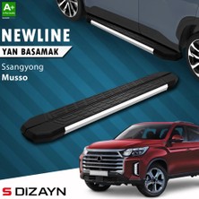 Drs Tuning S-Dizayn Ssangyong Musso Newline Krom Yan Basamak 213 cm 2018-2026 A+ Kalite
