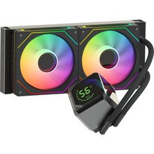 Gamebooster 240MM Sıght Pro 240B GB-LCS-SP240B Argb AM5-1851P Sıvı Soğutmalı Işlemci Fanı
